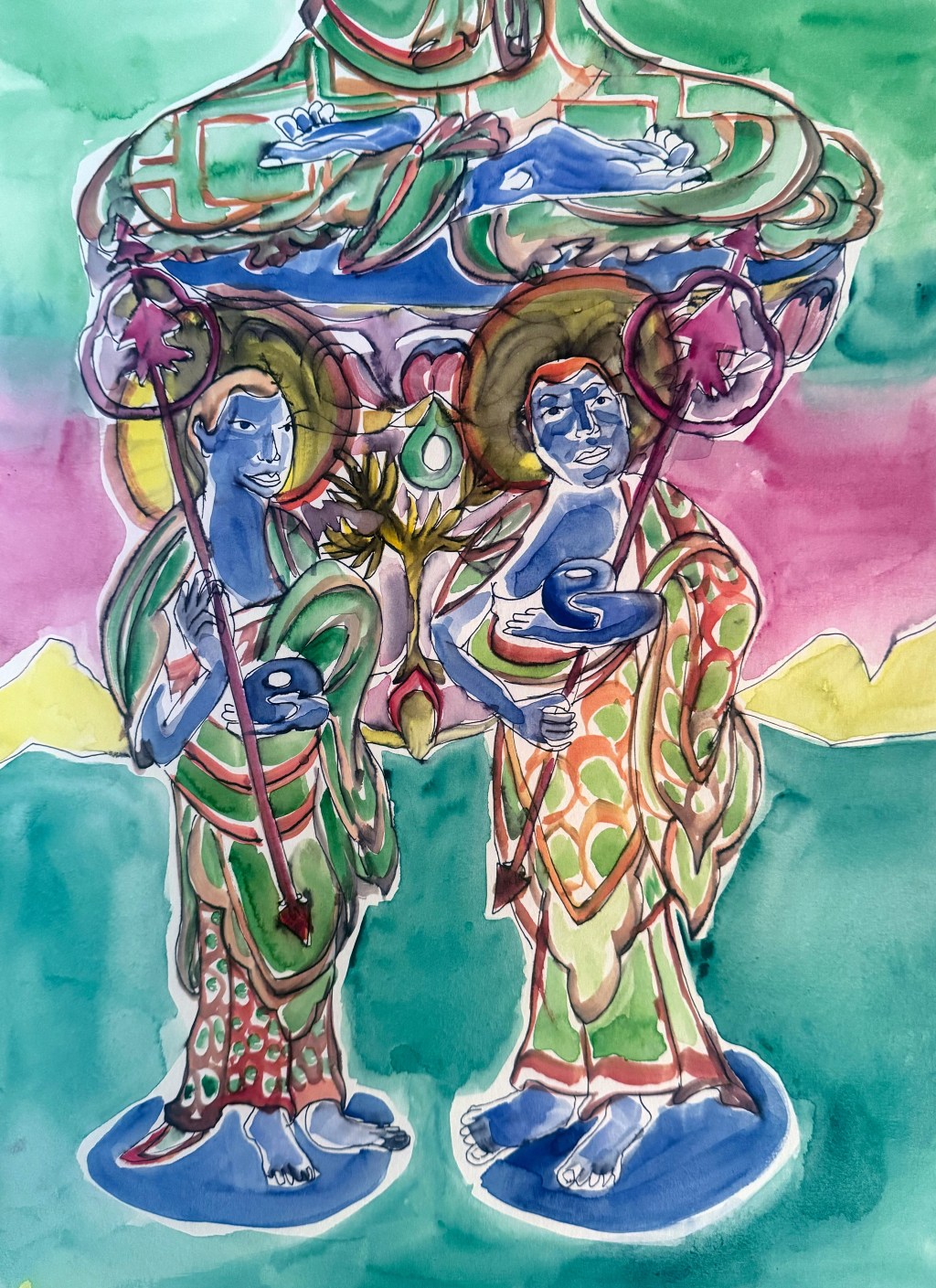 The Venerables Sariputra and Maudgalyayana